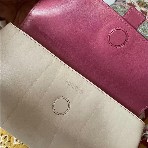 Vintage Dooney & Bourke heart buckle white/pink - Picture 5 of 9